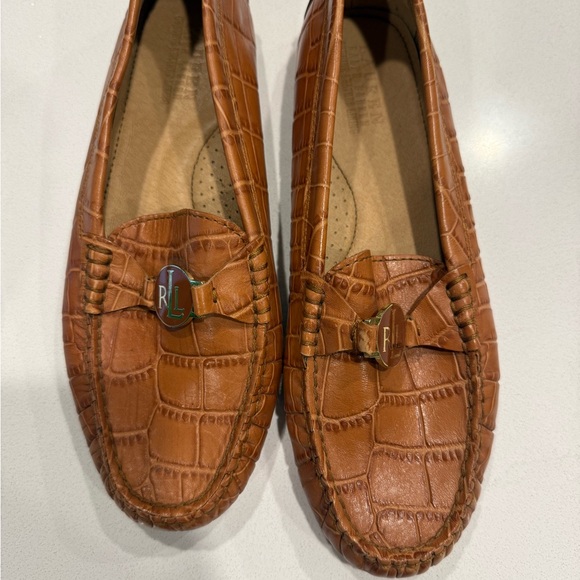 Ralph Lauren Brown Crocodile Leather Shoes - Picture 1 of 7